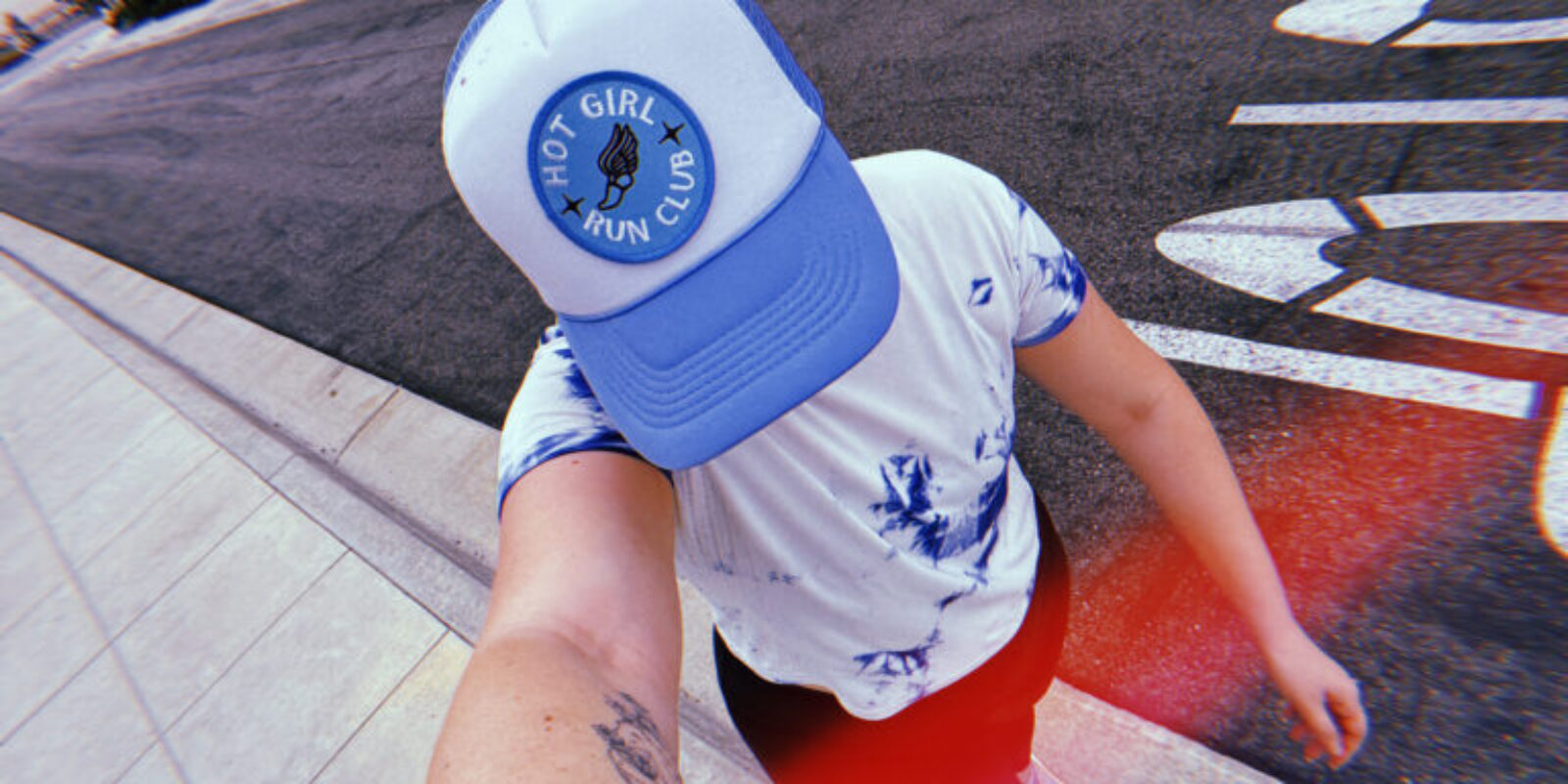 hot girl run club hat, cute running outfit