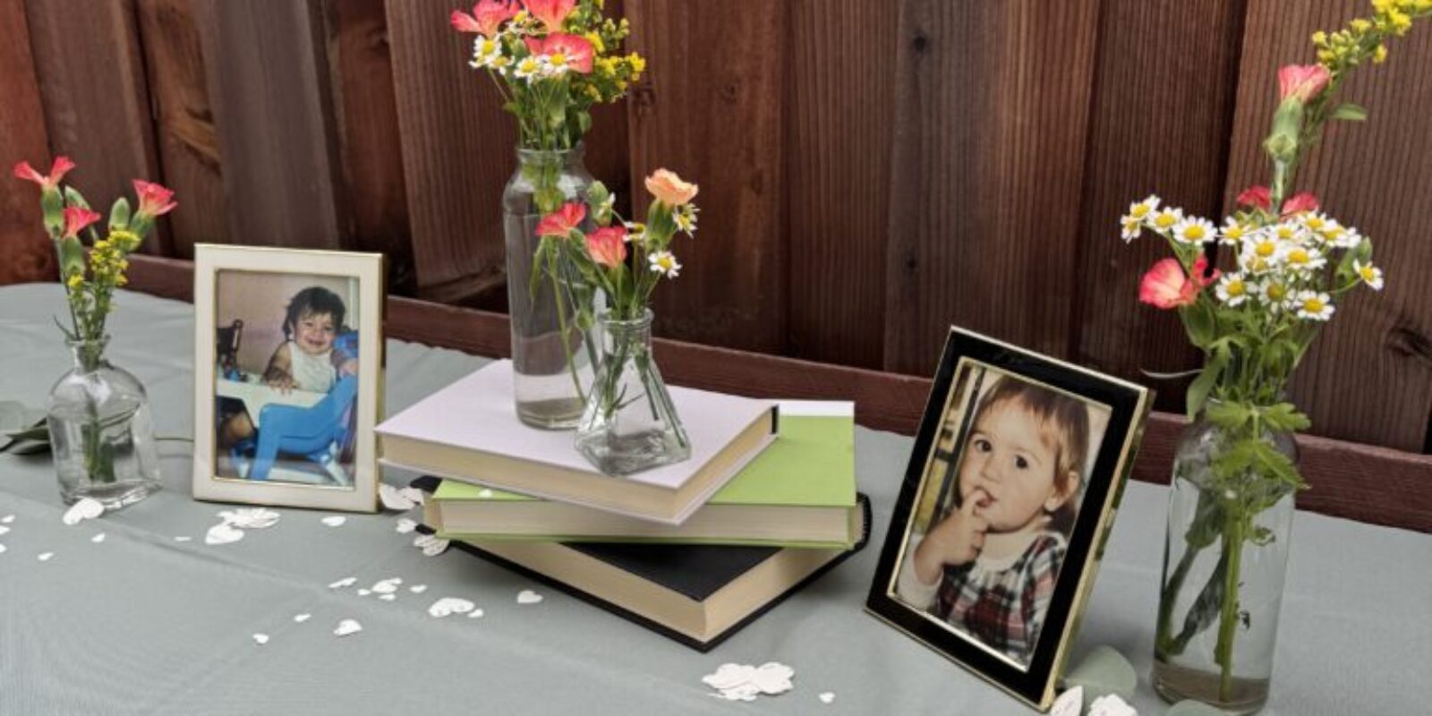 Book themed baby shower centerpiece