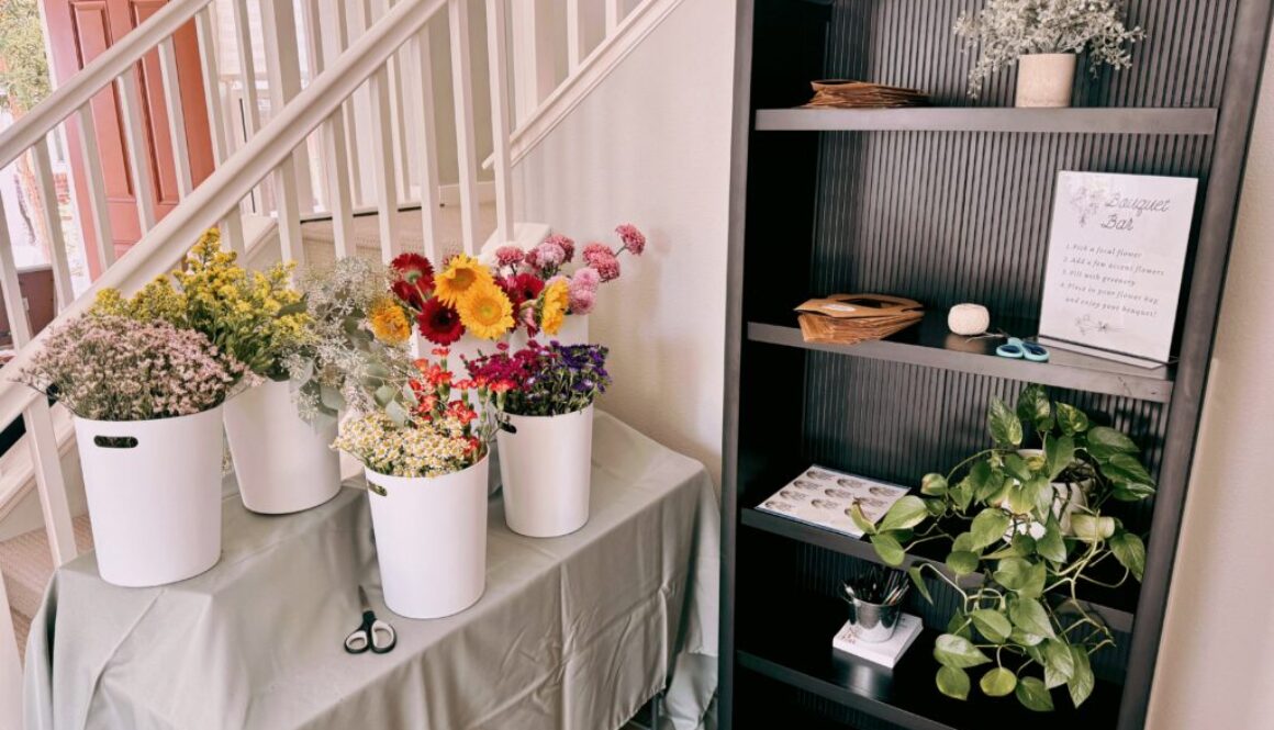 Supplies needed for a DIY Bouquet Bar