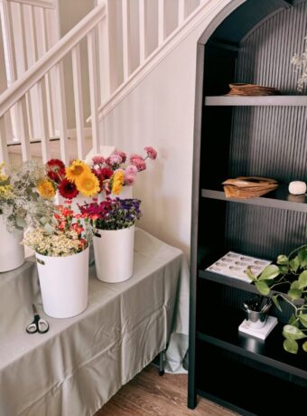 Supplies needed for a DIY Bouquet Bar